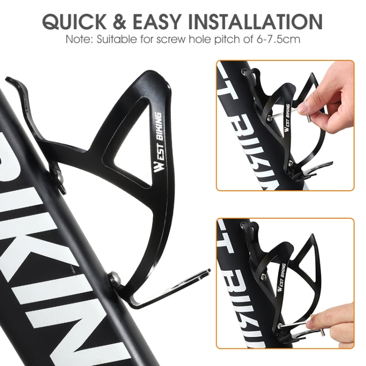 WEST BIKING Bicycle Aluminum Beverage Bottle Holder, Colour: Black by WEST BIKING