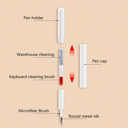 Multifunctional Bluetooth Headset Cleaning Pen(White) - Other Accessories by buy2fix | Online Shopping UK | buy2fix