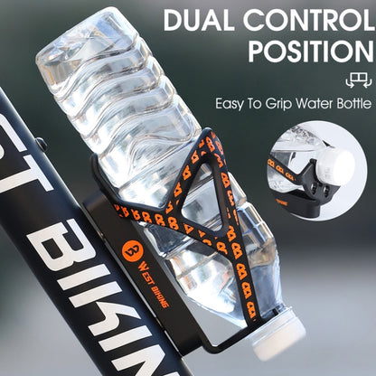 WEST BIKING Bicycle Multifunctional Bottle Cage Tire Lever Tool Box(Black Orange) by buy2fix