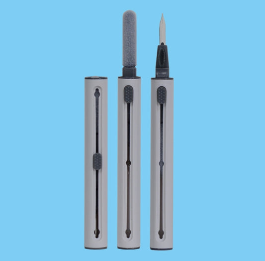 5 PCS Portable Second-generation Telescopic Headset Cleaning Pen Keyboard Dust Brush(White) - Other Accessories by buy2fix | Online Shopping UK | buy2fix