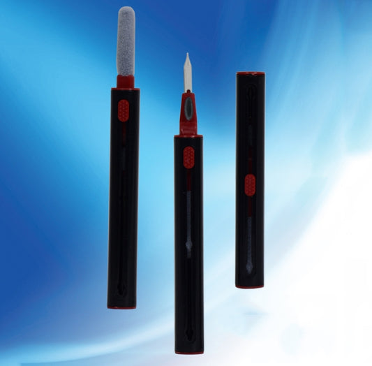 5 PCS Portable Second-generation Telescopic Headset Cleaning Pen Keyboard Dust Brush(Black) - Other Accessories by buy2fix | Online Shopping UK | buy2fix