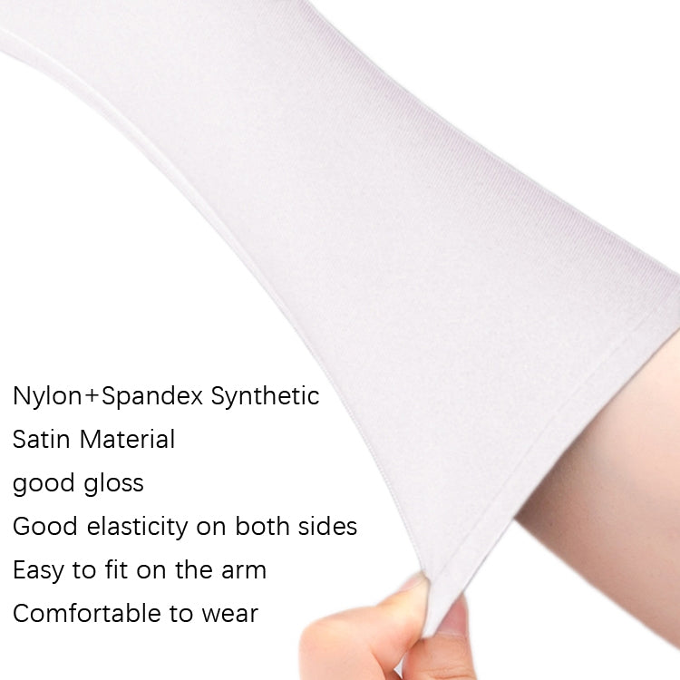 1pair Bride Gloves Satin Long Vintage Travel Sunscreen Dress Wedding Gloves(Champagne) - Others by buy2fix | Online Shopping UK | buy2fix
