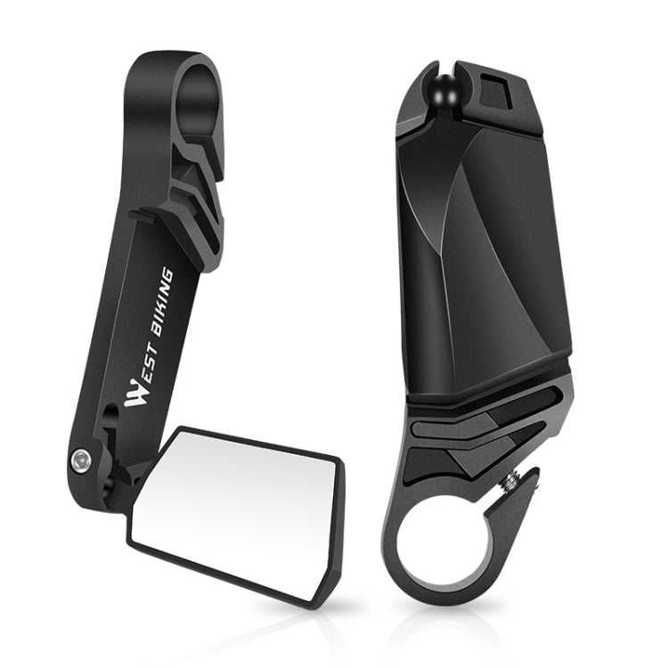 WEST BIKING Bicycle Handlebar Folding Mirror(Black) by WEST BIKING