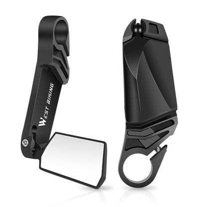 WEST BIKING Bicycle Handlebar Folding Mirror(Black) by WEST BIKING