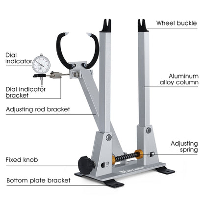 WEST BIKING Bicycle Wheel Correction and Adjustment Station(Silver) by WEST BIKING