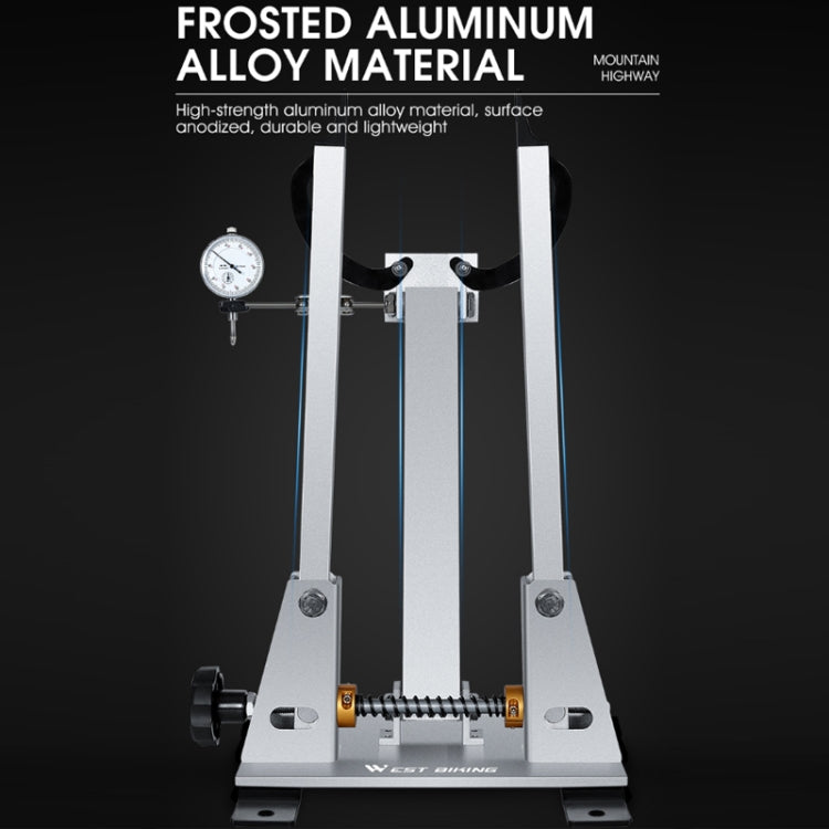 WEST BIKING Bicycle Wheel Correction and Adjustment Station(Silver) by WEST BIKING