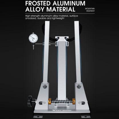 WEST BIKING Bicycle Wheel Correction and Adjustment Station(Silver) by WEST BIKING