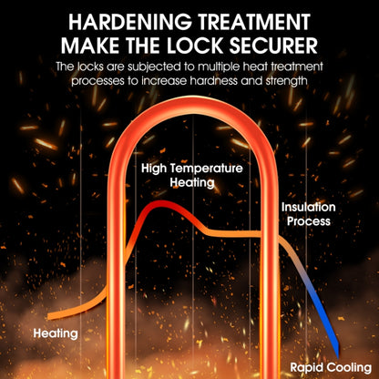 WEST BIKING Bicycle Carbon Steel Anti-Shear Anti-Theft U-Lock, Specification: Only Lock by WEST BIKING