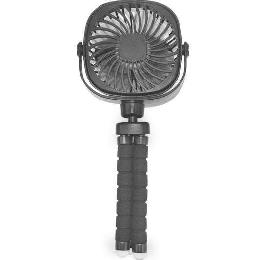 Octopus Stroller Deformation Fan Desktop Portable Handheld USB Small Fan, Colour: 1200mAh Black - Electric Fans by buy2fix | Online Shopping UK | buy2fix