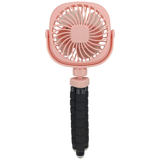 Octopus Stroller Deformation Fan Desktop Portable Handheld USB Small Fan, Colour: 2200mAh Pink - Electric Fans by buy2fix | Online Shopping UK | buy2fix