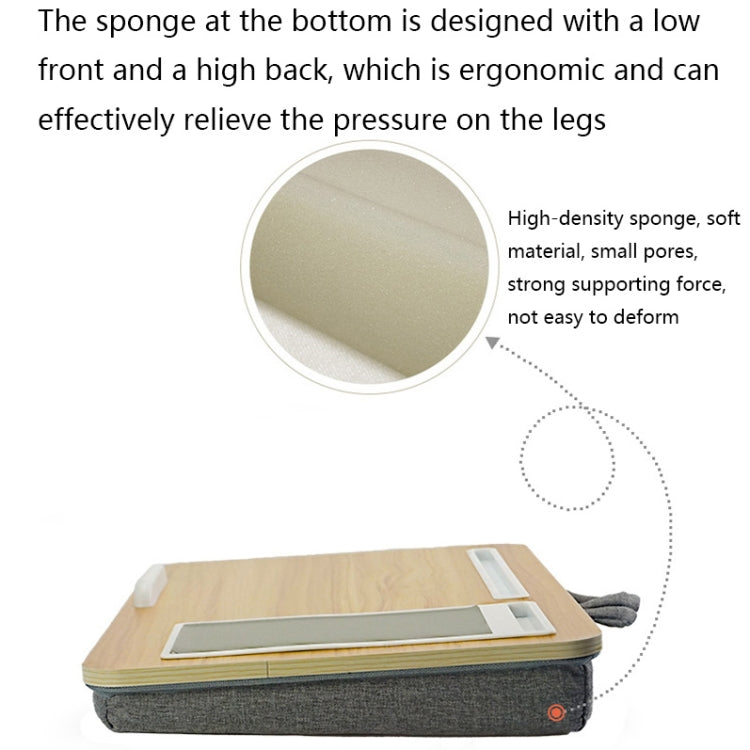 HQ-401 Bed Multifunctional Lazy Desk(Black Wood) - Laptop Stand by buy2fix | Online Shopping UK | buy2fix