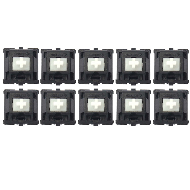 10PCS Cherry Shaft MX Switch Linear Keyboard Shaft, Color: White Shaft by buy2fix