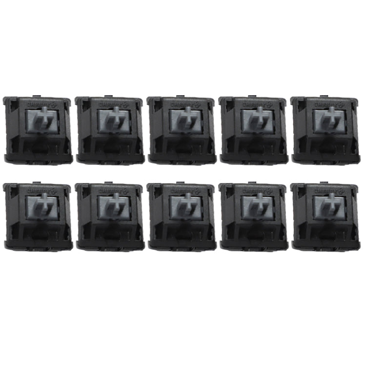 10PCS Cherry Shaft MX Switch Linear Mute Keyboard Shaft, Color: Mute Black Shaft by buy2fix