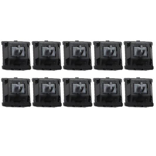 10PCS Cherry Shaft MX Switch Linear Mute Keyboard Shaft, Color: Mute Black Shaft by buy2fix