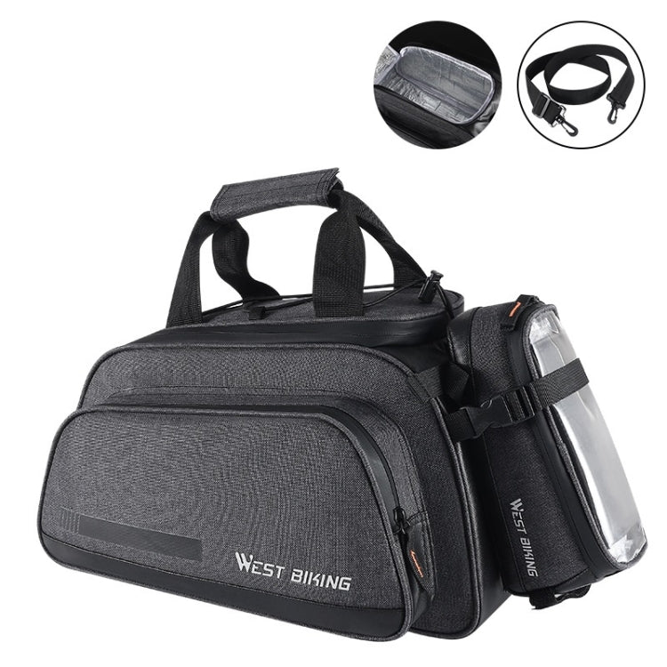 WEST BIKING Multifunctional Bicycle Aluminum Foil Insulation Pouch(Black) by WEST BIKING