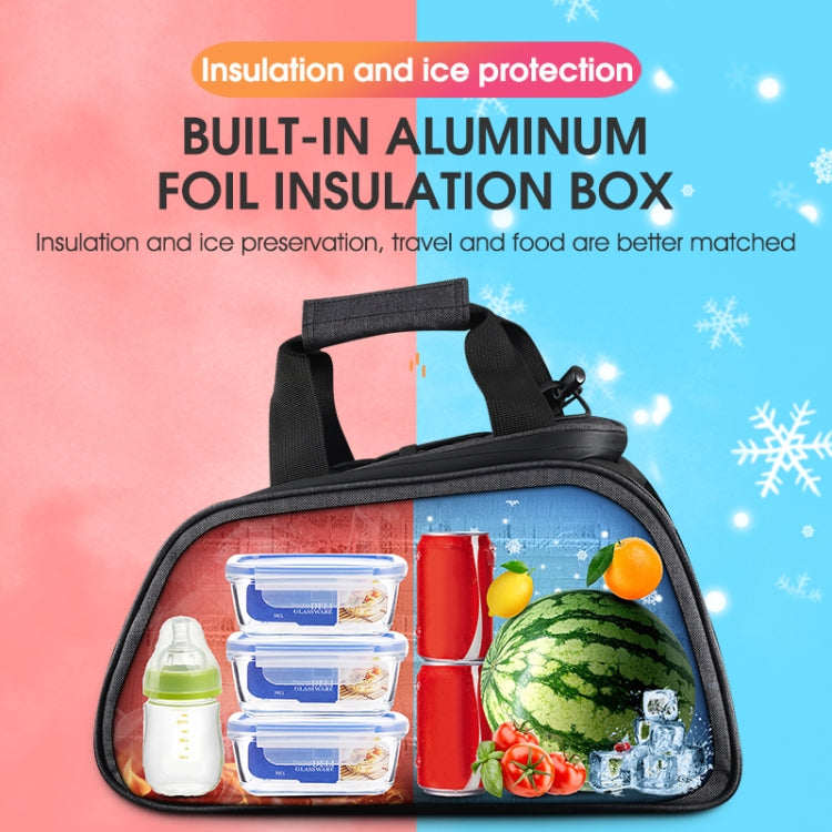 WEST BIKING Multifunctional Bicycle Aluminum Foil Insulation Pouch(Black) by WEST BIKING