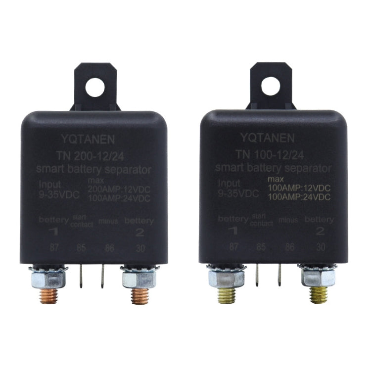 YQTANEN Small Volume Wide Voltage Dual Battery Isolator, Current: 100A - Relays by buy2fix | Online Shopping UK | buy2fix