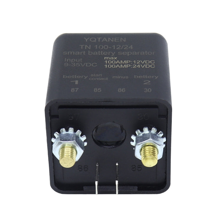 YQTANEN Small Volume Wide Voltage Dual Battery Isolator, Current: 100A - Relays by buy2fix | Online Shopping UK | buy2fix