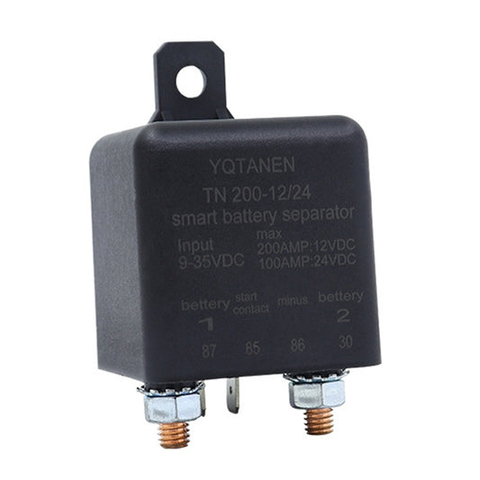 YQTANEN Small Volume Wide Voltage Dual Battery Isolator, Current: 200A - Relays by buy2fix | Online Shopping UK | buy2fix