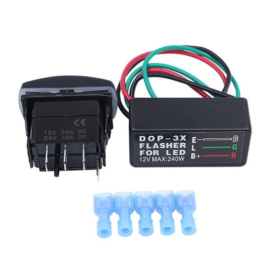 3 In 1 DOP-3X Motorcycle Flash LED Turning Light Controller - Relays by buy2fix | Online Shopping UK | buy2fix