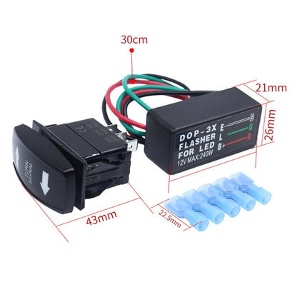 3 In 1 DOP-3X Motorcycle Flash LED Turning Light Controller - Relays by buy2fix | Online Shopping UK | buy2fix