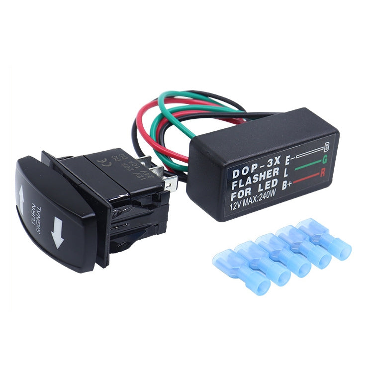 3 In 1 DOP-3X Motorcycle Flash LED Turning Light Controller - Relays by buy2fix | Online Shopping UK | buy2fix