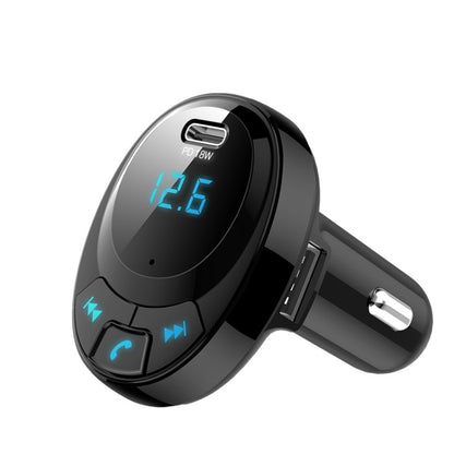 BT09 Car Bluetooth MP3 Digital Display Dual USB Charger(Black) - Bluetooth Car Kits by buy2fix | Online Shopping UK | buy2fix