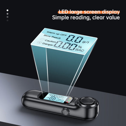 AM01  USB Rechageable Alcohol Tester Handheld Digital Alcohol Breath Tester(English Model) - Breath Alcohol Tester by buy2fix | Online Shopping UK | buy2fix