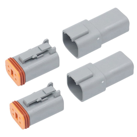 2 PCS DT04-4P / DT06-4S With Copper Car Waterproof Connector Conductive Connection Terminal - Booster Cable & Clip by buy2fix | Online Shopping UK | buy2fix