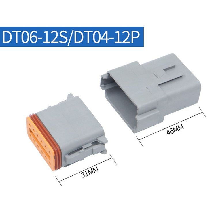 DT04-12P / DT06-12S With Copper Car Waterproof Connector Conductive Connection Terminal - Booster Cable & Clip by buy2fix | Online Shopping UK | buy2fix