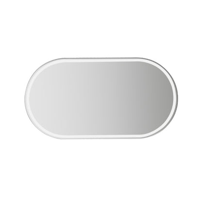 Sun Visor High-Definition Mirror Stainless Steel Makeup Mirror Oval Large by buy2fix
