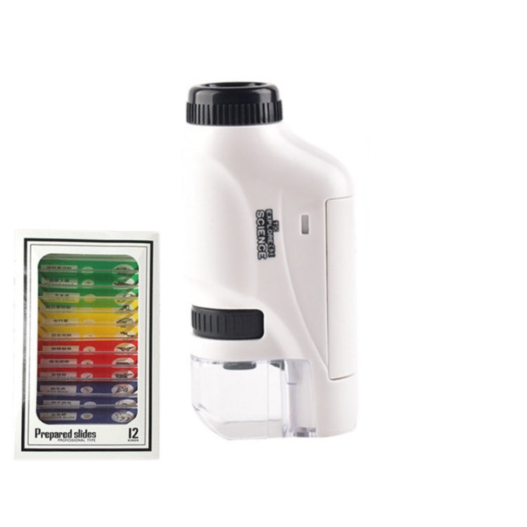 Children Handheld Portable Laboratory Equipment Microscope Toys, Colour: Lite + Specimen (White) - Digital Microscope by buy2fix | Online Shopping UK | buy2fix