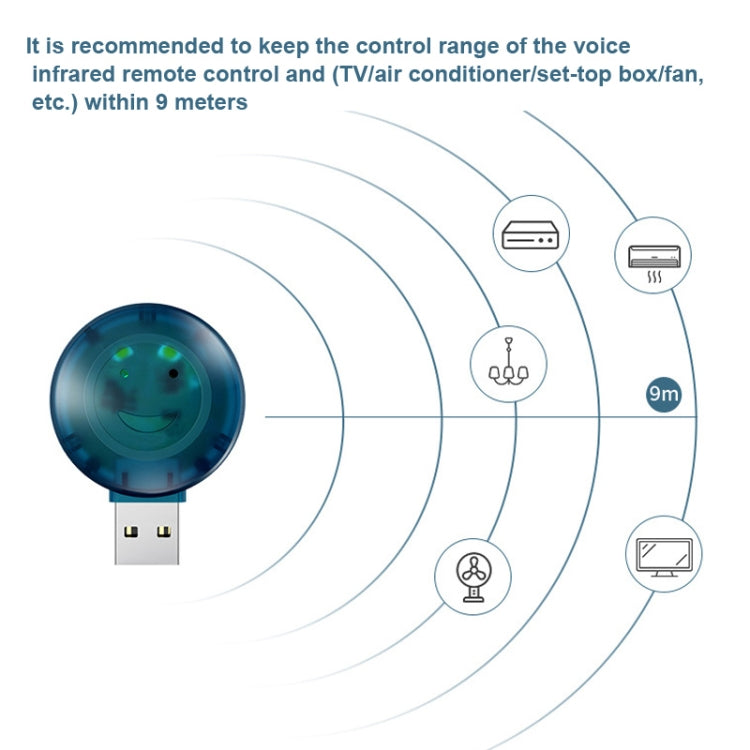 YCZ-008 USB Smart Voice Remote Control Air Conditioner Remote Control With Night Light - Universal by buy2fix | Online Shopping UK | buy2fix