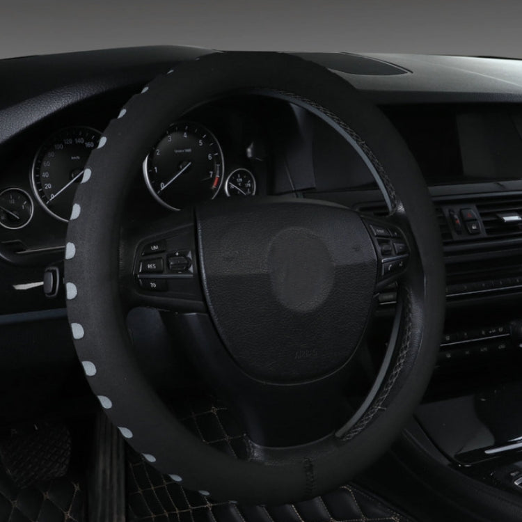 Sports Punched EVA Car Steering Wheel Cover, Size: 38cm(Grey) by buy2fix