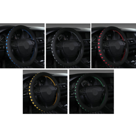 Sports Punched EVA Car Steering Wheel Cover, Size: 38cm(Red) - Steering Wheel Accessories by buy2fix | Online Shopping UK | buy2fix