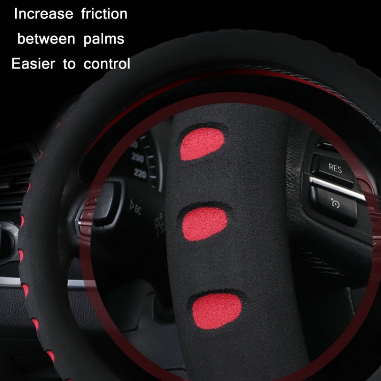 Sports Punched EVA Car Steering Wheel Cover, Size: 38cm(Grey) by buy2fix