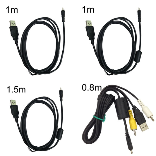 20 PCS 8Pin SLR Camera Cable USB Data Cable For Nikon UC-E6, Length: 0.8m With AV -  by buy2fix | Online Shopping UK | buy2fix
