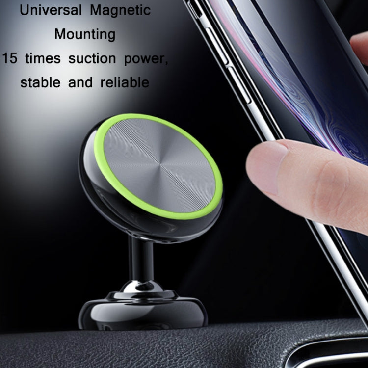 Car Aluminum Alloy Magnetic Mobile Phone Holder, Colour: Black (Luminous) by buy2fix