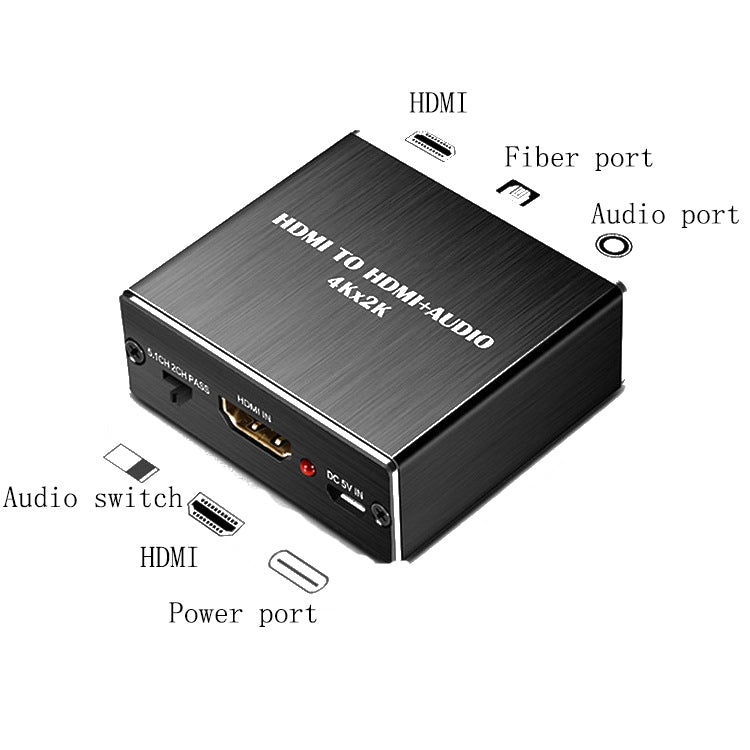 HDMI TO HDMI+AUDIO Audio Separator(Black) by buy2fix
