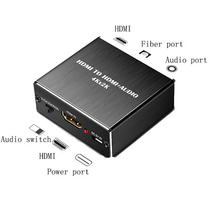 HDMI TO HDMI+AUDIO Audio Separator(Black) by buy2fix