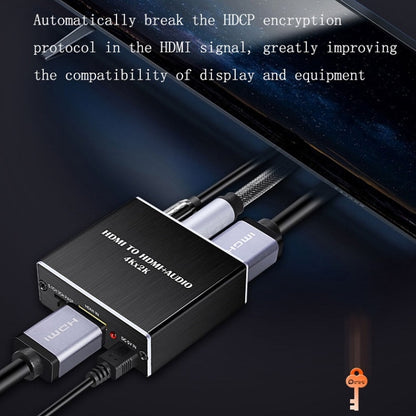 HDMI TO HDMI+AUDIO Audio Separator(Black) by buy2fix