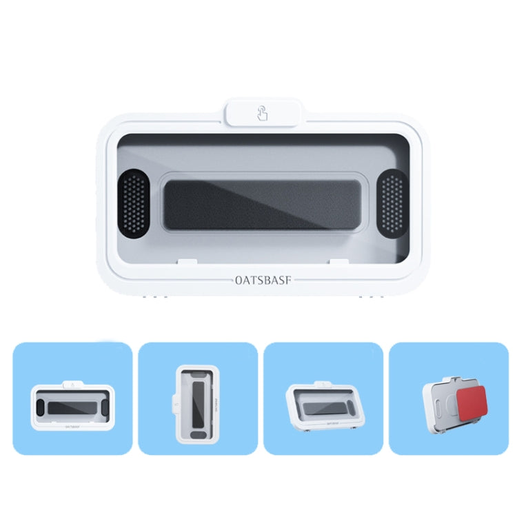Oatsbasf  Bathroom Waterproof Phone Case Holder Shower Phone Box Wall Mount Phone Holder(White) - Shower & Wall Mounts by Oatsbasf | Online Shopping UK | buy2fix