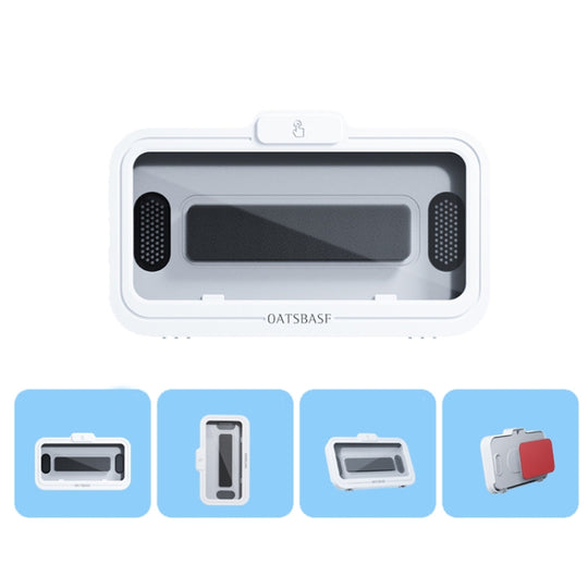 Oatsbasf  Bathroom Waterproof Phone Case Holder Shower Phone Box Wall Mount Phone Holder(White)