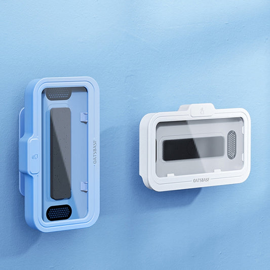 Oatsbasf  Bathroom Waterproof Phone Case Holder Shower Phone Box Wall Mount Phone Holder(White) - Shower & Wall Mounts by Oatsbasf | Online Shopping UK | buy2fix
