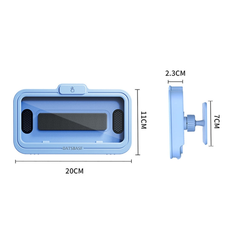 Oatsbasf  Bathroom Waterproof Phone Case Holder Shower Phone Box Wall Mount Phone Holder(White) - Shower & Wall Mounts by Oatsbasf | Online Shopping UK | buy2fix