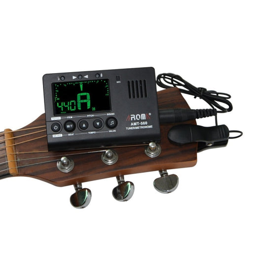 ROM Electronic Metronome Rhythm Acoustic Guitar Tuner(AMT-560) - String Instrument Accessories by buy2fix | Online Shopping UK | buy2fix