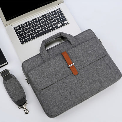 Multifunctional Wear-resistant Shoulder Handheld Laptop Bag, Size: 15 - 15.6 inch(Gray) by buy2fix