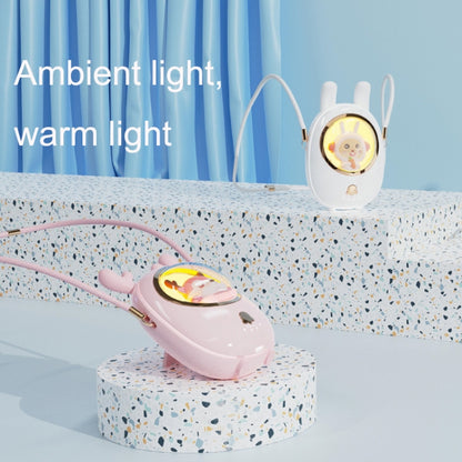 Star Pet Hanging Neck Fan USB Hand-Held Silent Luminous Fan(Pink) - Electric Fans by buy2fix | Online Shopping UK | buy2fix