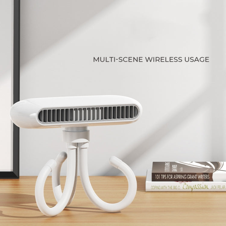 Handheld Mini USB Charging Desktop Portable Stroller Octopus Fan(White) - Electric Fans by buy2fix | Online Shopping UK | buy2fix