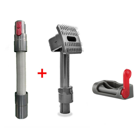 Pet Brush+Hose+Switch Lock Vacuum Cleaner Accessories for Dyson V7 V8 V10 V11 - For Dyson Accessories by buy2fix | Online Shopping UK | buy2fix